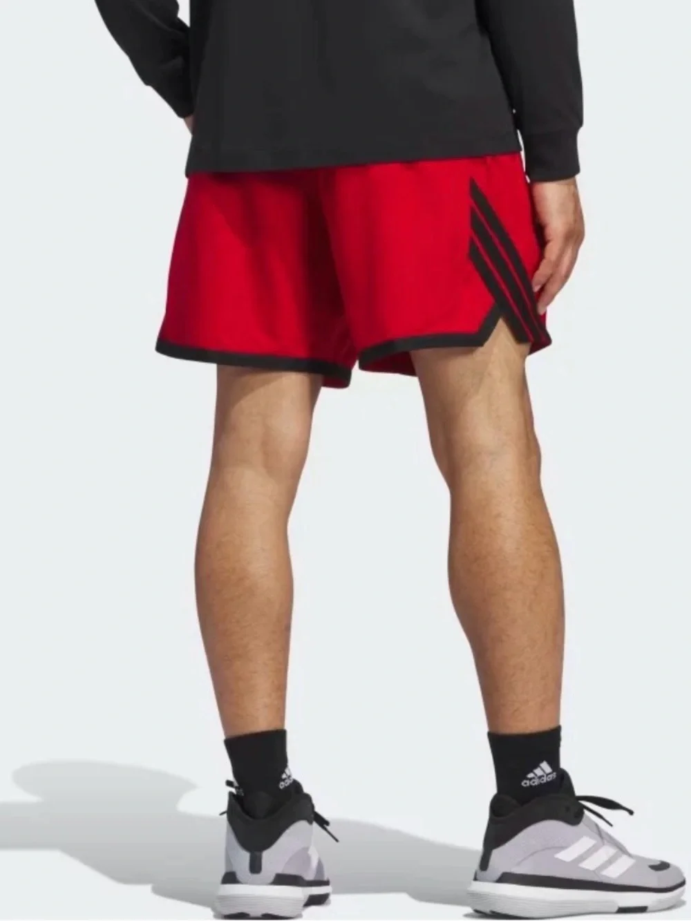 adidas Men’s Crazy Lite Basketball Shorts - Red/Black - XL